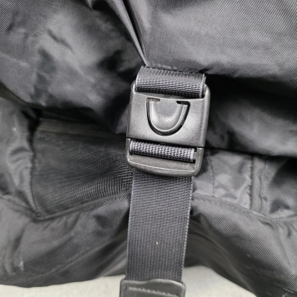 L.L. Bean Messenger Bag Mens Large Black Nylon Crossbody Travel Organizer